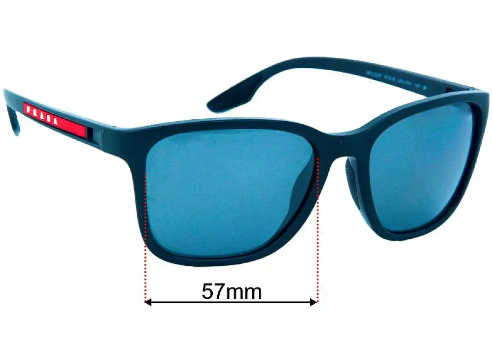 Prada SPS02W 57mm Replacement Lenses by Sunglass Fix™